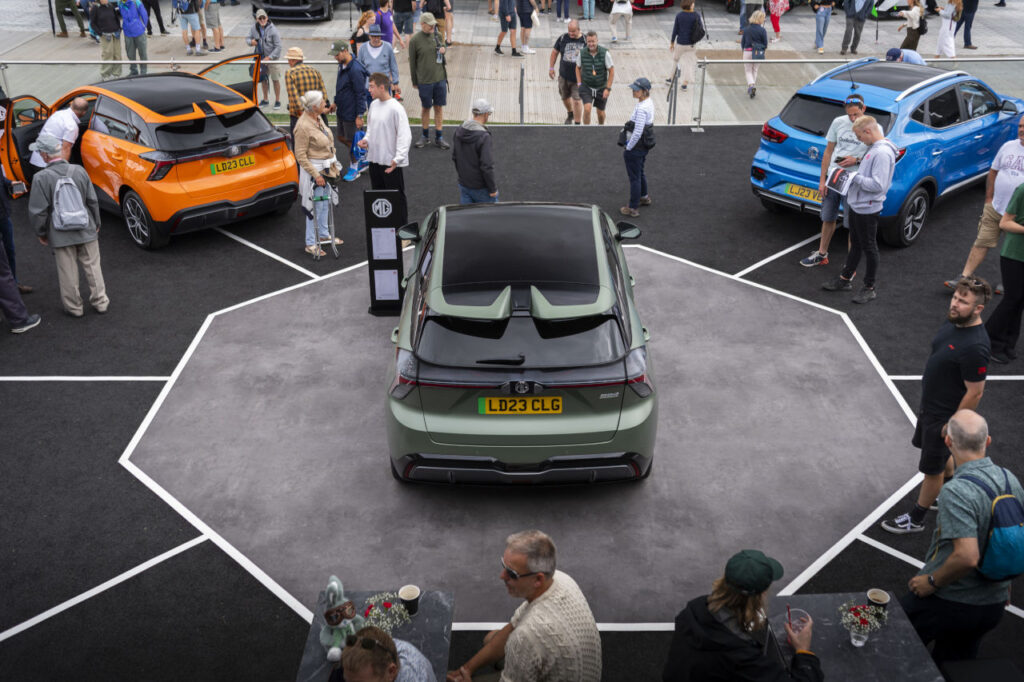 MG triunfa en el Festival de Goodwood con tres nuevos eléctricos de altas prestaciones